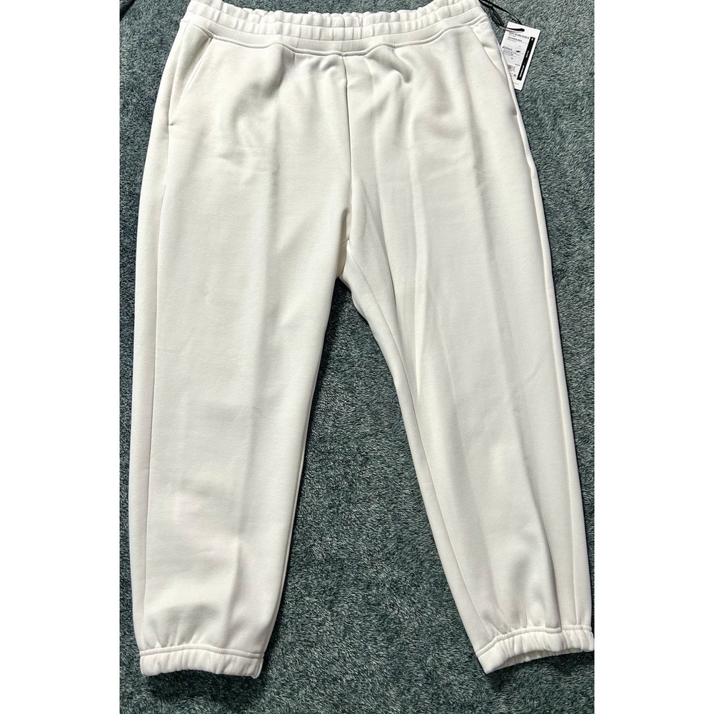 Calia Soft Scuba Fleece Cinch Jogger Women's 2XL Cloud Cover Pants (D4)